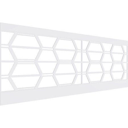 Ekena Millwork 36"H x 94 1/2"W Greeley PVC Wainscot Paneling Kit WPK36X94GLY